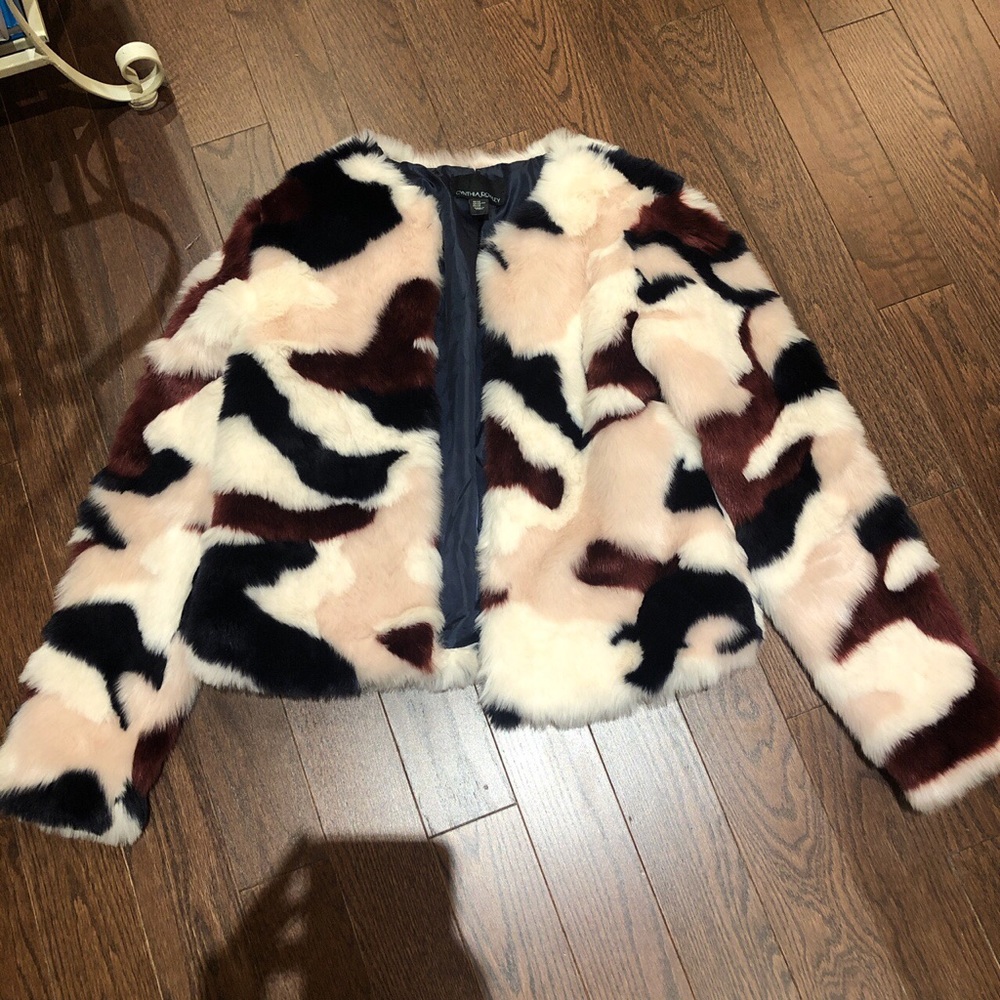 Cynthia Rowley Faux Fur Jacket